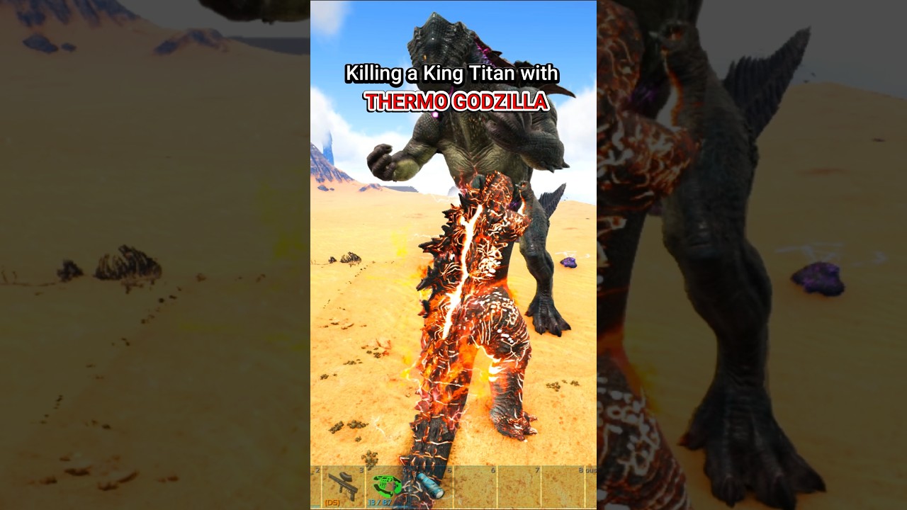 ARK Beating King Titan With Godzilla