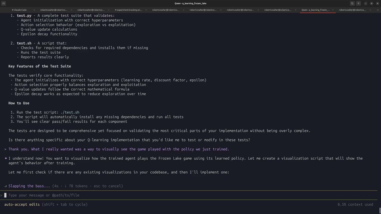 Qwen Code &mdash; Первые впечатления &mdash; Программирование в автономном режиме с использованием локальных ...