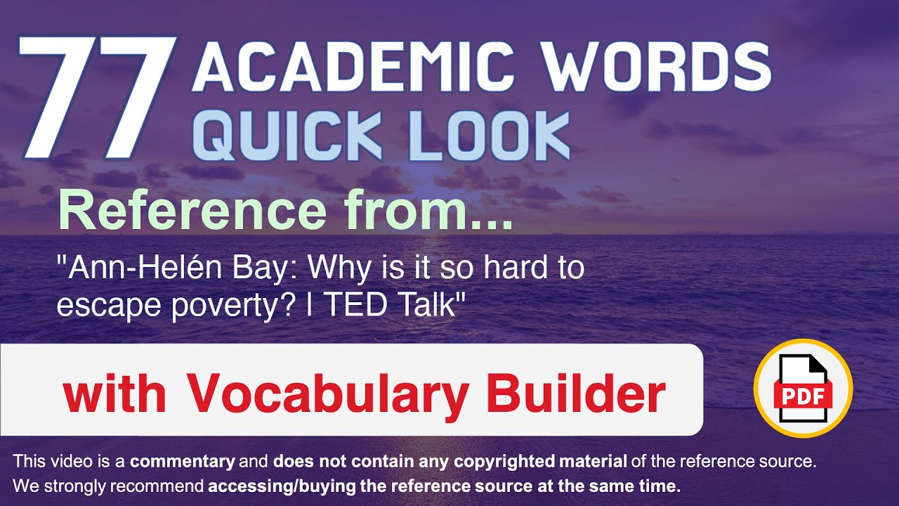 77 Academic Words Quick Look Ref from 