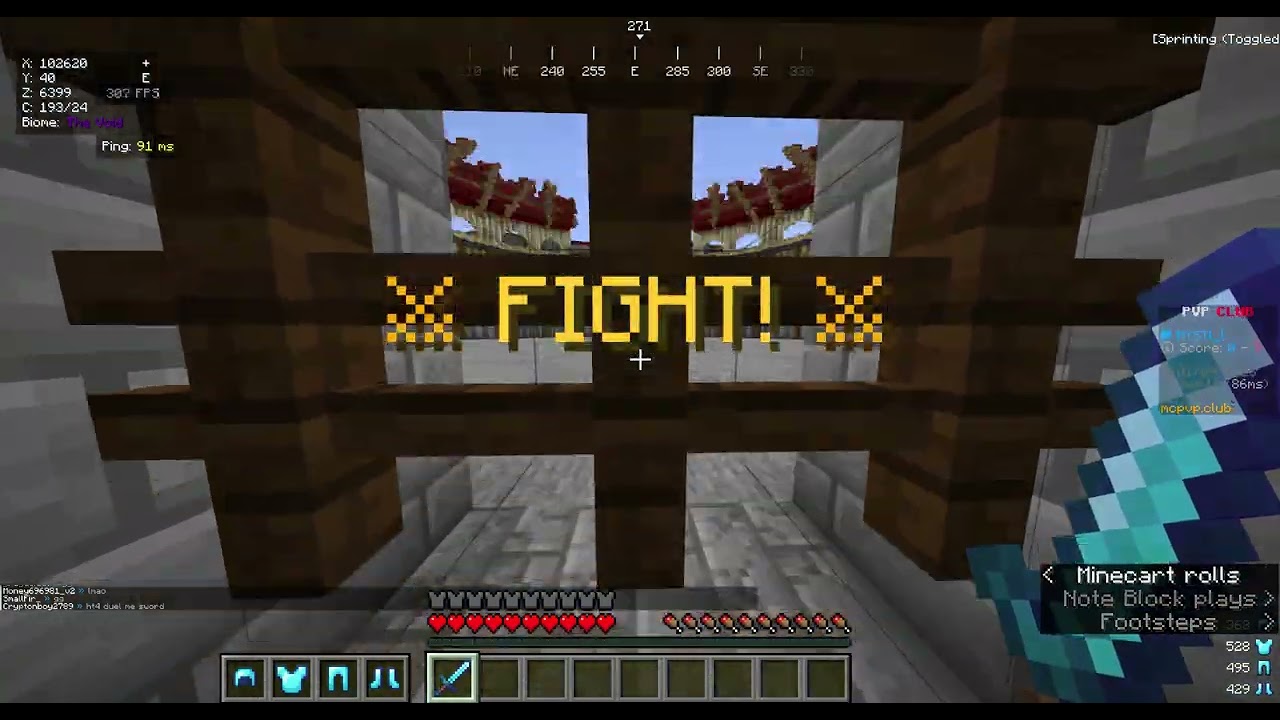 trying sword pvp