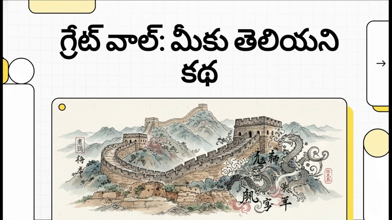 గ్రేట్ వాల్ ఆఫ్ చైనా ఎవరు నిర్మించారు? 😱 మీకు తెలియని అసలు కథ | Telugu