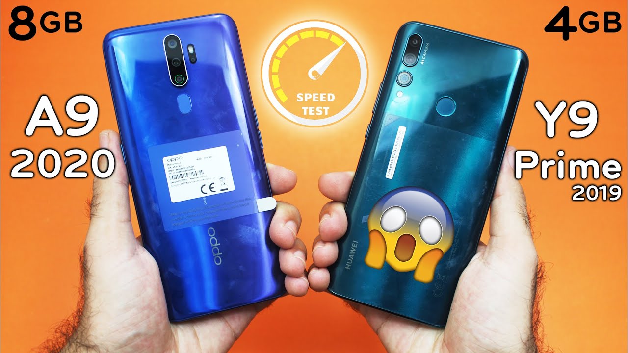 Oppo A9 2020 vs Huawei Y9 Prime 2019 Speed Test! A9 Killer?😱