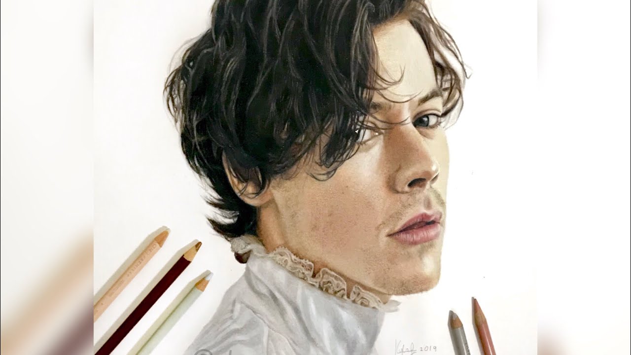 Harry Styles Drawing Timelapse (Prismacolor)