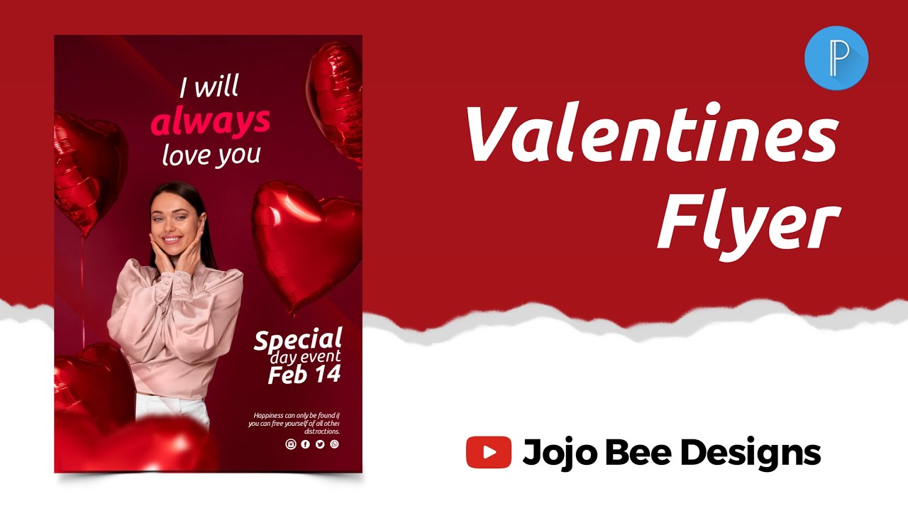 HOW TO MAKE A VALENTINE FLYER WITH PIXELLAB |PIXELLAB TUTORIAL|