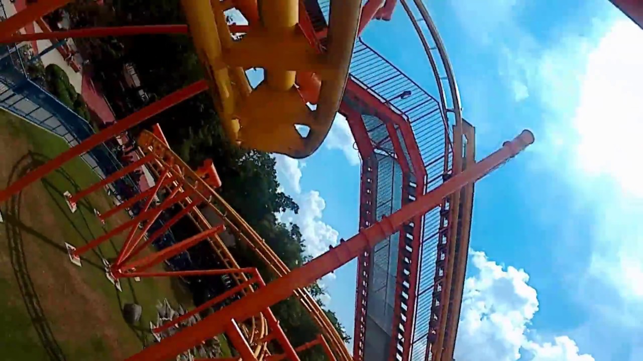Flying Ace Aerial Chase at Carowinds on-ride POV