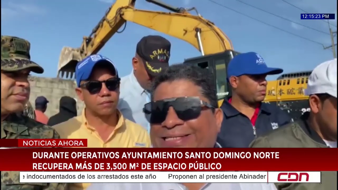 Durante operativos, ayuntamiento Santo Domingo Norte recupera m&aacute;s de 3,500 m&sup2; de espacio p&uacute;blico