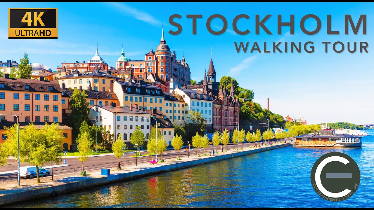 Stockholm Virtual Walking Tour | Ultra 4K
