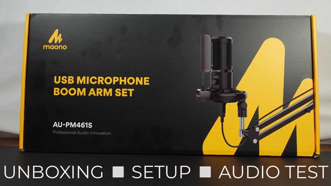 Maono USB Microphone AU-PM461S | Unboxing, Setup, and Audio Comparison