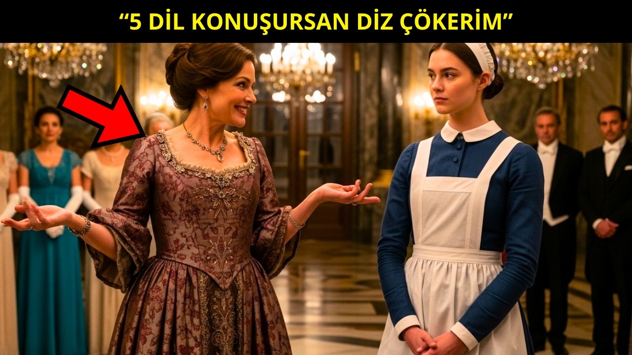 “5 DİL KONUŞURSAN DİZ ÇÖKERİM” — MİLYONER KADIN ALAY ETTİ… AMA GENÇ KIZ HERKESİ SESSİZLİĞE GÖMDÜ!