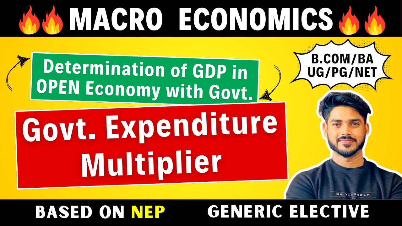 Government Expenditure Multiplier | GDP Determination in Open Economy | B.Com, BA, DU