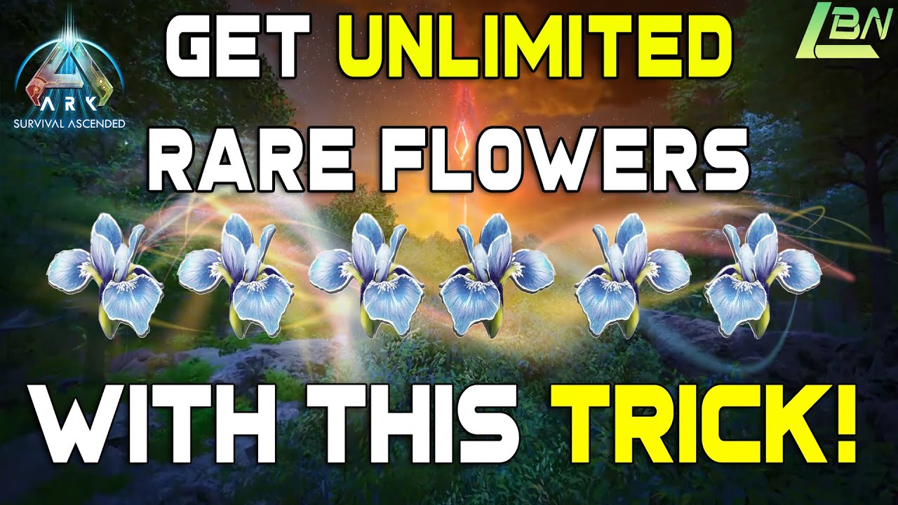 Get UNLIMITED Rare Flowers with this TRICK! ARK SURVIVAL ASCENDED