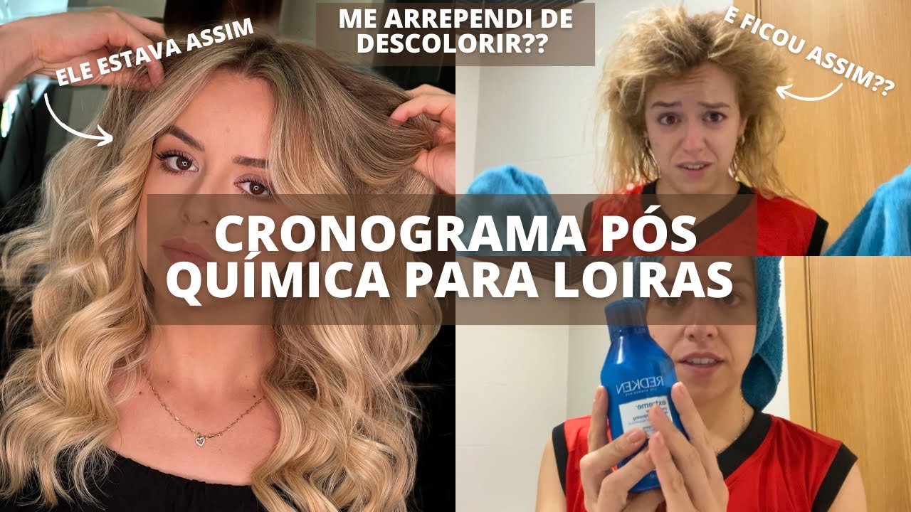 COMO RECUPERAR O CABELO PÓS MECHAS | o cronograma capilar perfeito pós química