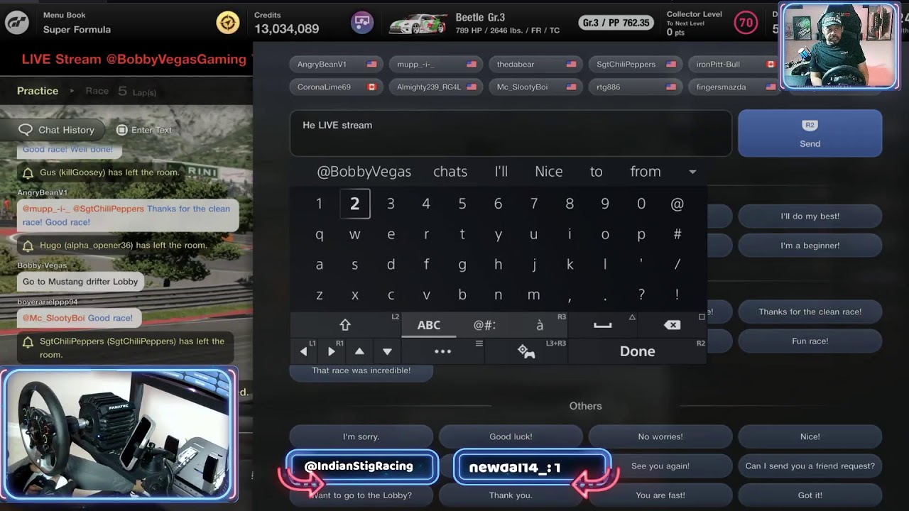 LIVE from Las Vegas - Gran Turismo 7 GTWS and Open Lobby  TEST Stream