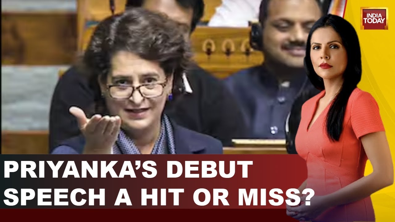 Priyanka Gandhi's First Speech At Parliament, Debate On Constitution | India Today