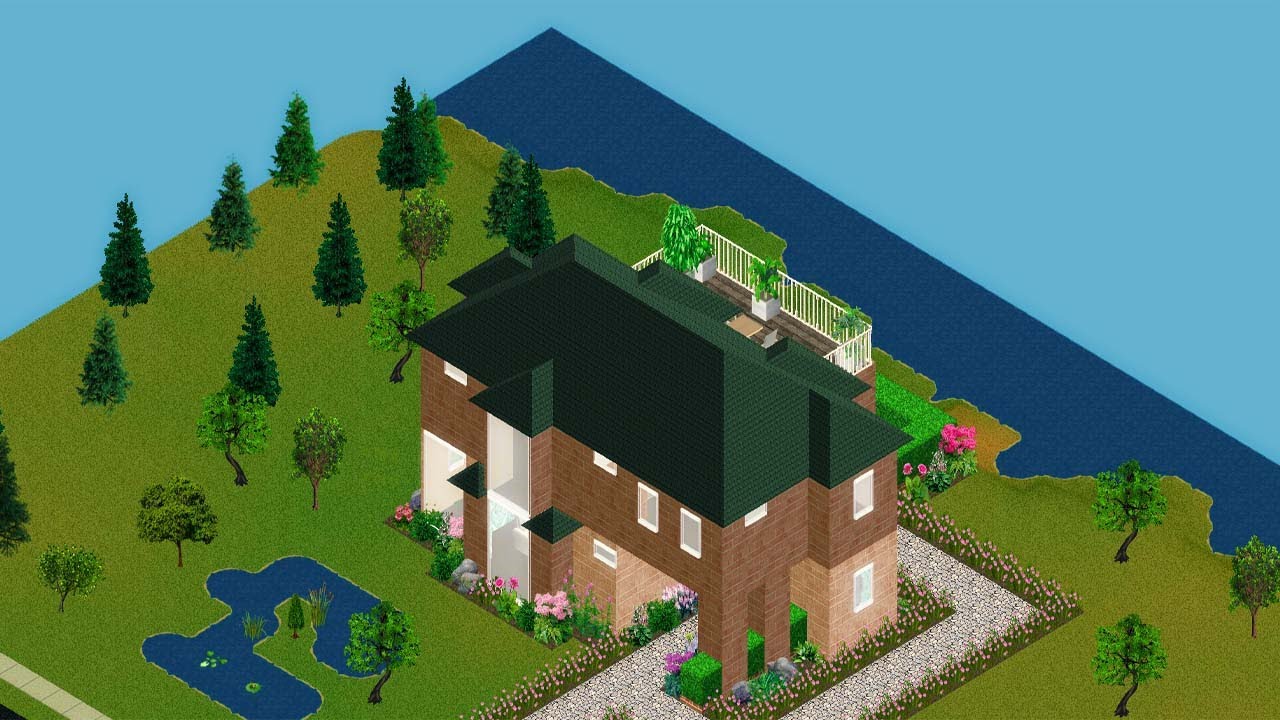 The Sims 1 Speed Build #2/Modern Brown
