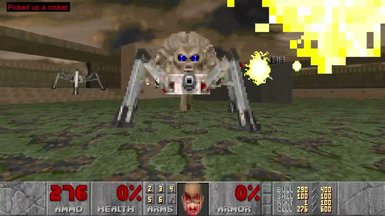 DOOM II (1994) | MAP07 | Completely slaughtered