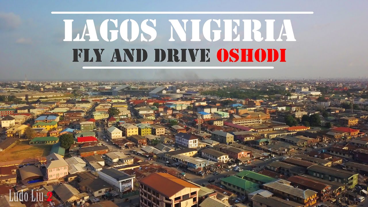 LAGOS Nigeria 2020 - OSHODI Fly and Drive - 4k ultra hd