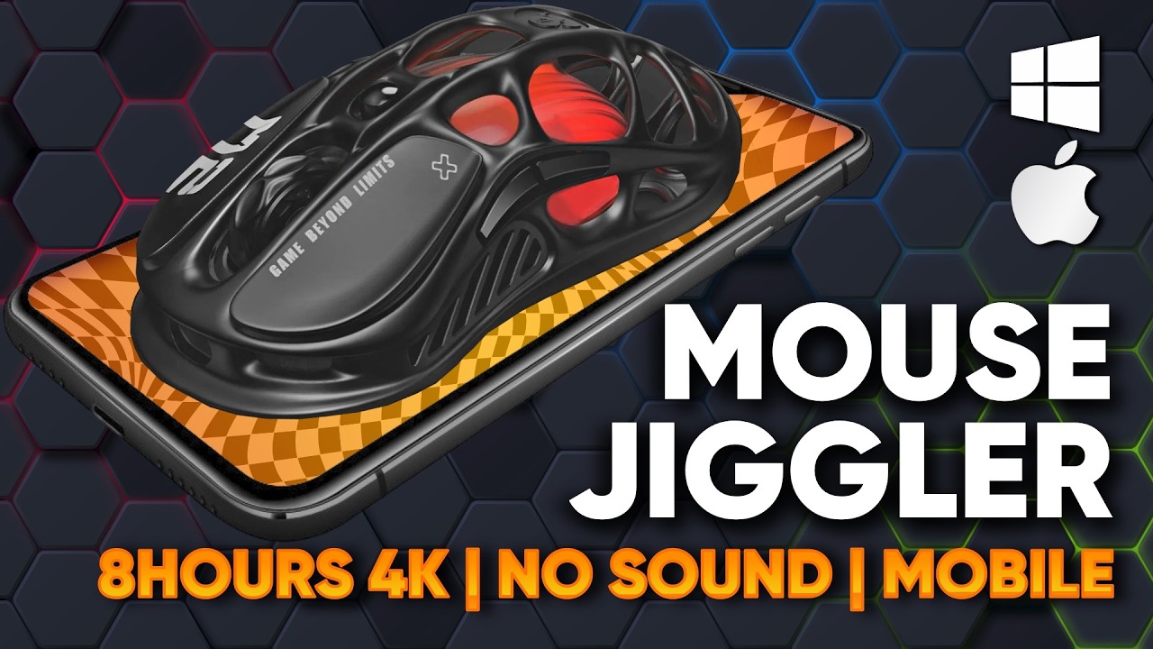 Mouse Jiggler | Mover | video – 8 Hours with 4K | Keep Computer/Mac Awake