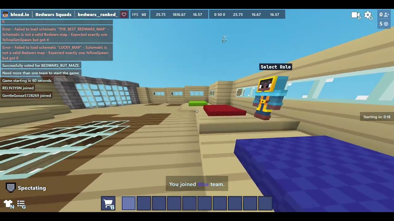 JOIN THIS BED WARS LOBBY ON BLOXD IO