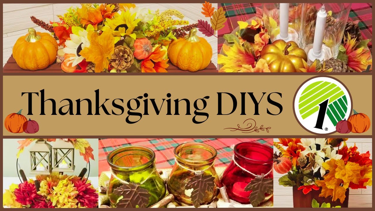 Thanksgiving Fall Centerpieces DIYS COMPILATION 🍁 DOLLAR TREE DIYS  🍁 Fall Home Decor ASMR