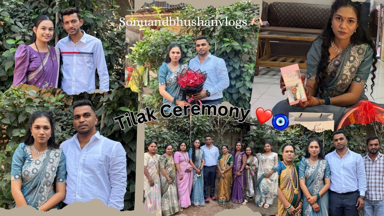 रिद्धीची tilak ceremony 🤩❤️ #agrikoli #dailyvlog #sonuandbhushanvlogs 