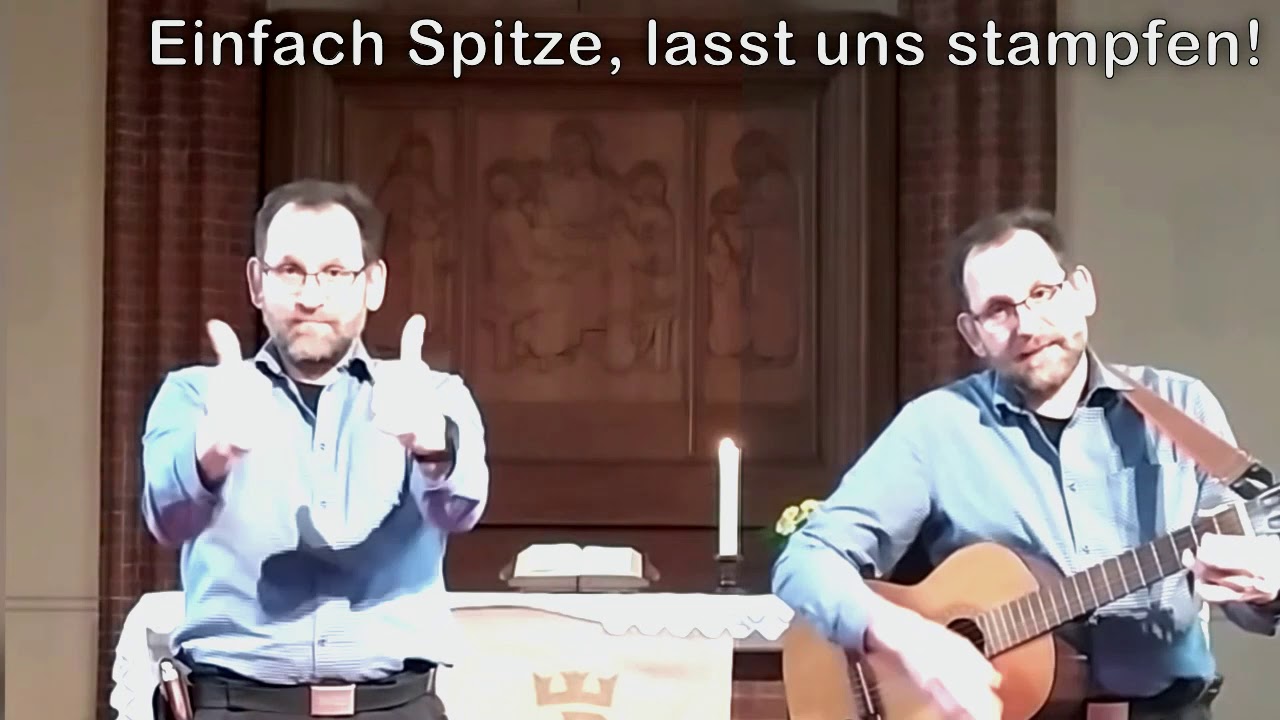 Einfach Spitze das du da bist. mit Text