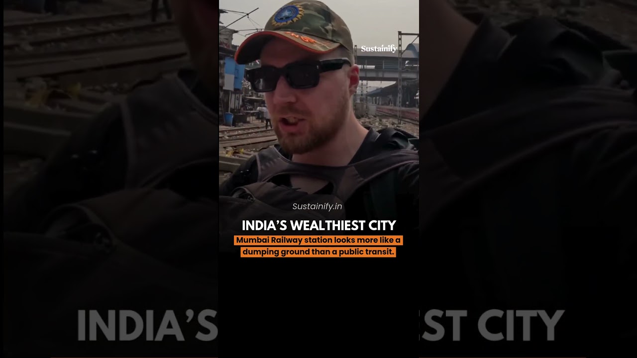 Mumbai Railway Station Shows a Harsh Urban Reality  #cleanindia #news #civicsense #plasticwaste