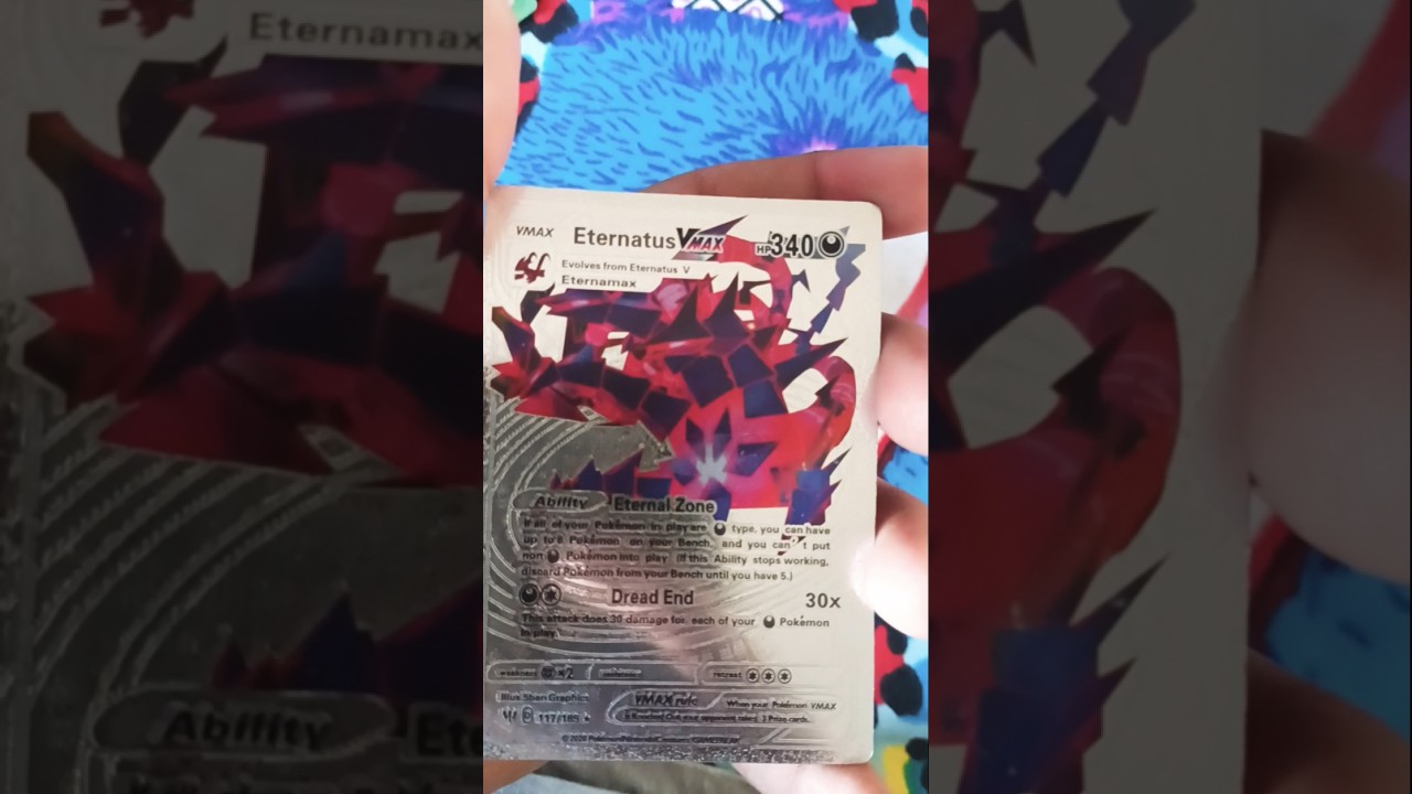 #pokemon card Eternatus Vmax hp 340 #shorts #trending #tcg