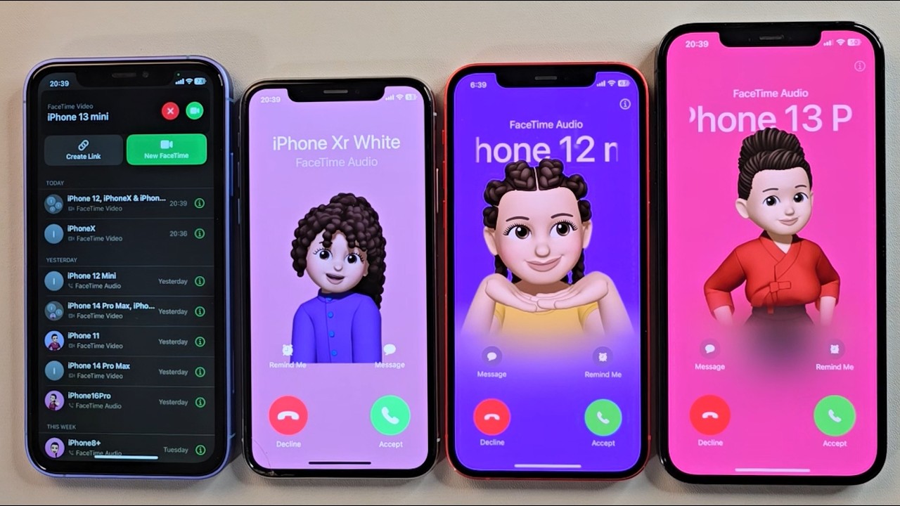 Facetime Incoming call &Outgoing call iPhone 16 iPhone X iPhone 12 iPhone 12Pm