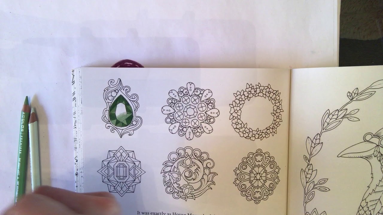 Johanna Basford Ivy & the Inky Butterfly - basic gemstones
