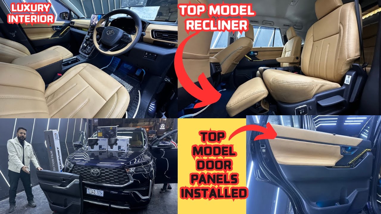 Hycross 2024 Modified: Base Model में लगाए Recliner Seats और Top Model Rear Door Panels 🫡 | Innova
