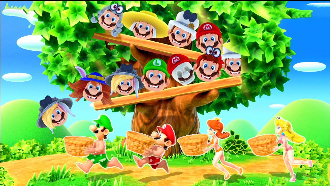 Mario Party Superstars Minigames - Mario Vs Luigi Vs Peach Vs Daisy (Hardest Difficulty)