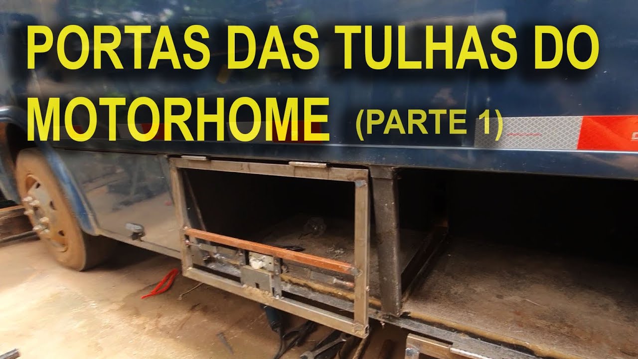 TULHAS: FABRICAÇÃO DAS PORTAS  (Motorhome artesanal. Bagageiro. Como fazer tulhas de motorhome).