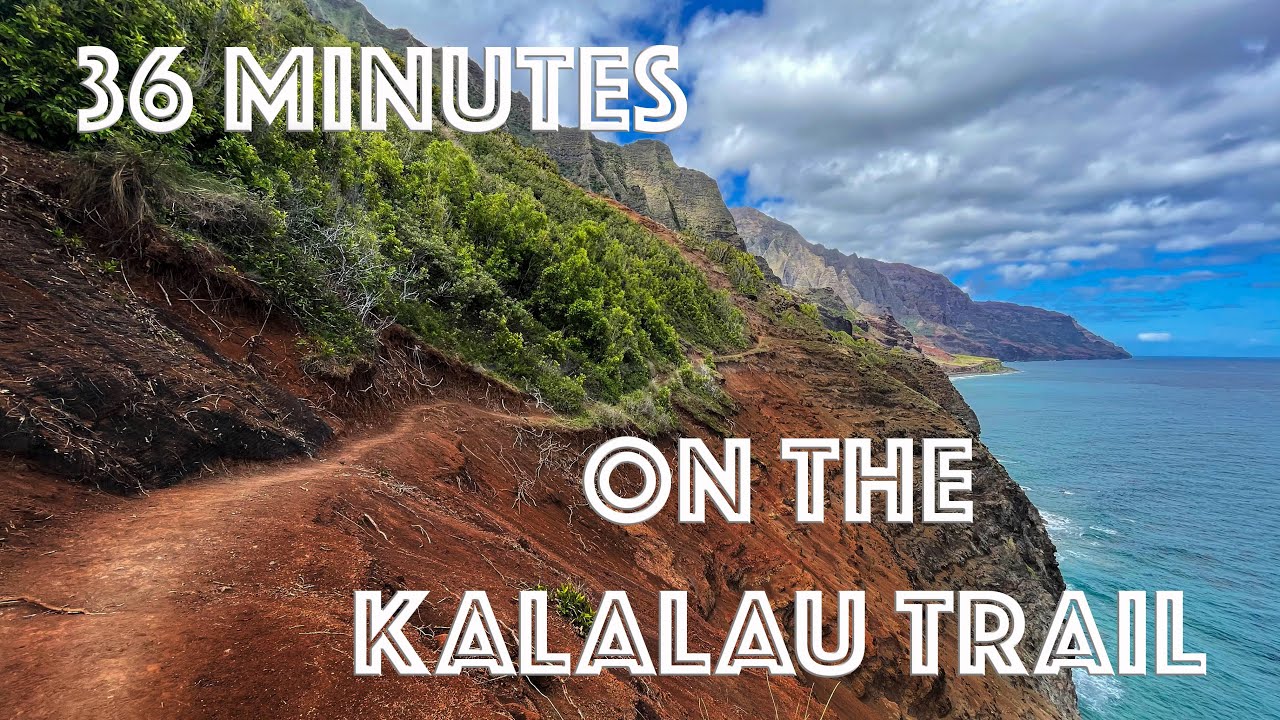 Kalalau Trail on Kauai Hawaii. Hike 36 minutes with me. Crawlers Ledge @ 22:00