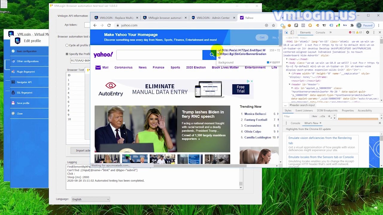 How to run multiple browsers automatically in VMlogin?