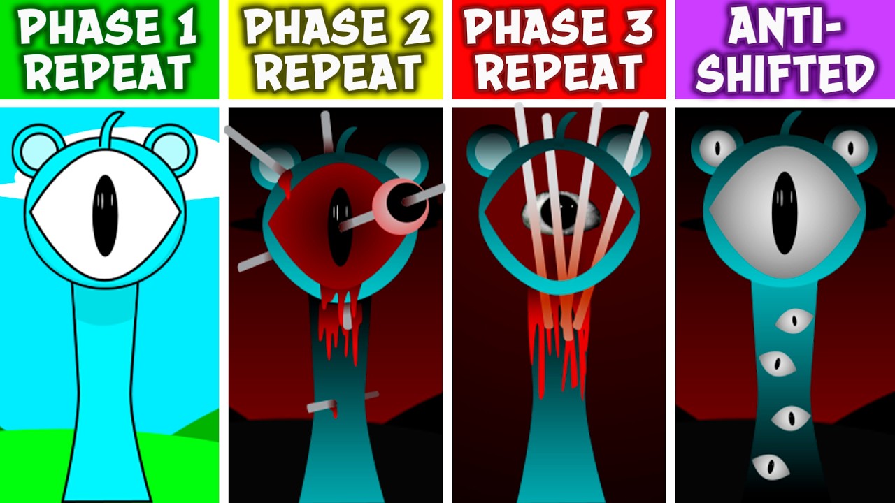 Sprunki PHASE 1-2-3 But Everyone Is REPEAT After ANTI-SHIFTED PHASE 3