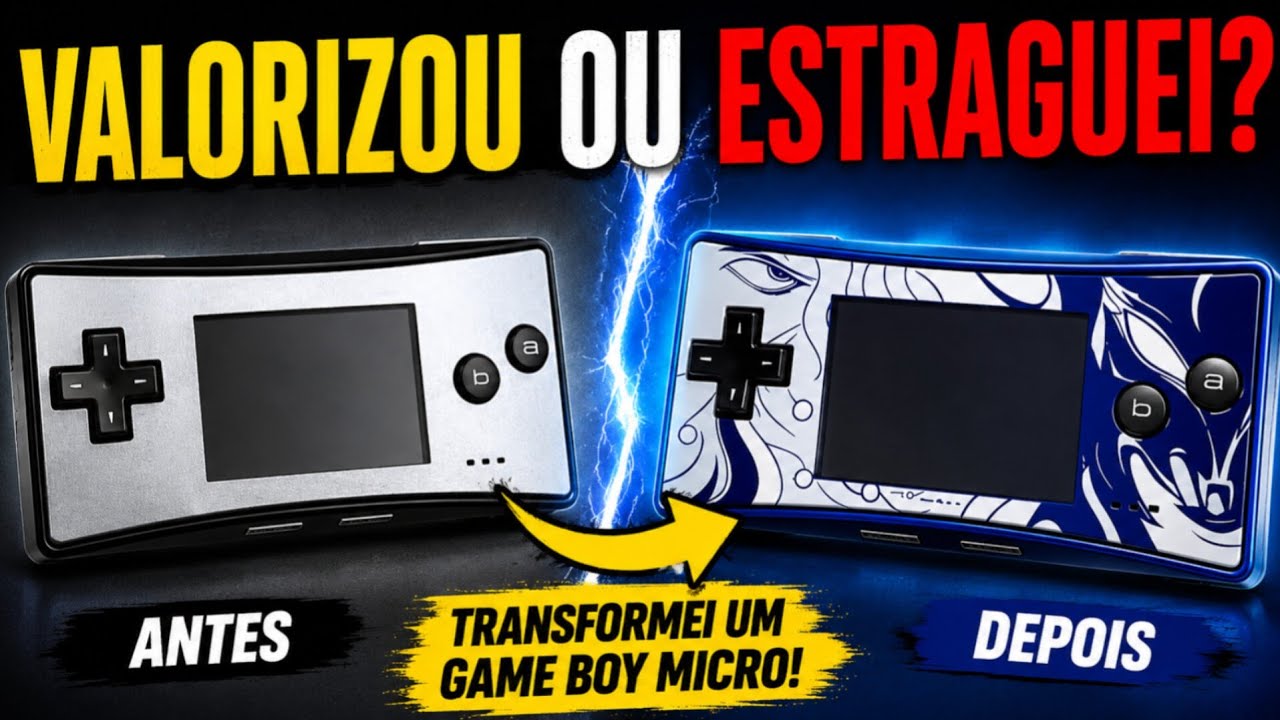 Transformei um Game Boy Micro Raro… e Pode Ter Sido um Erro