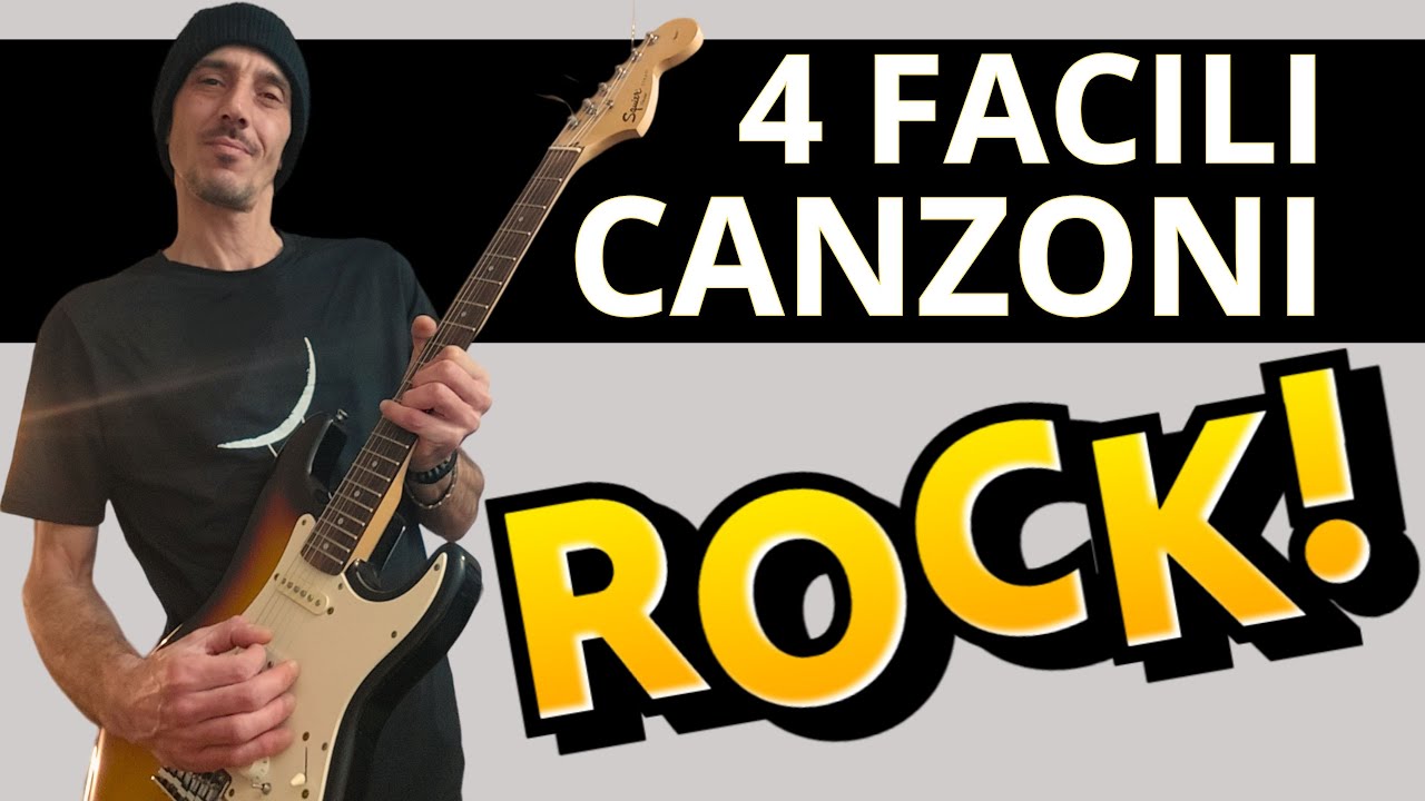 4 Canzoni ROCK Facili per Chitarra (con TABS) | Da zero a leggenda!