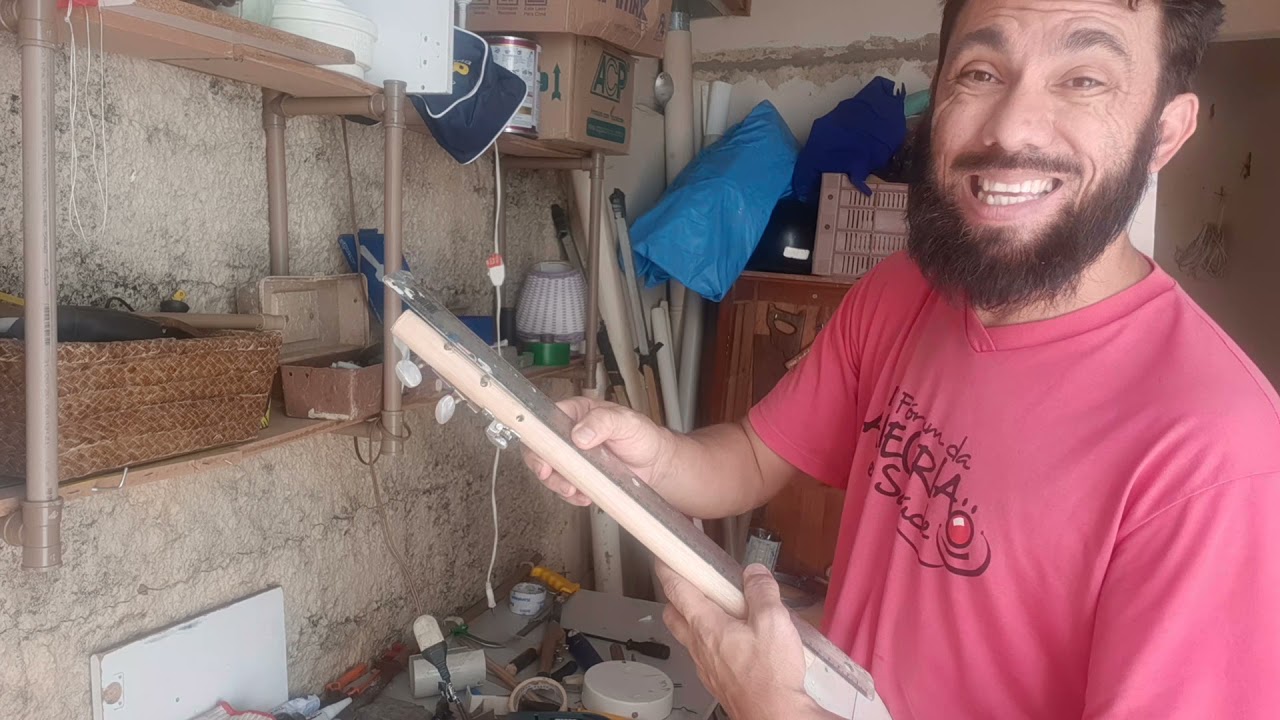 Como fazer uma Rabeca com pvc e cabo de vassouras