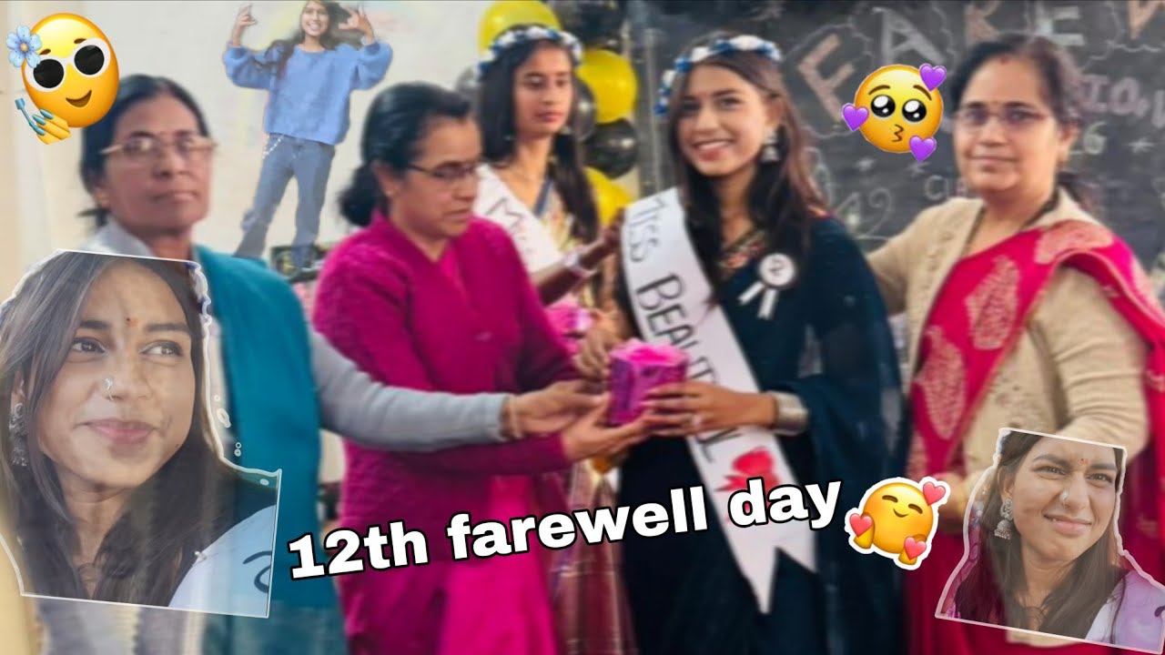 Farewell party on the 12th class 😍👑🍻 llvlogll school life end 😶#farewellvlog #omg #bhanupriyavlogs