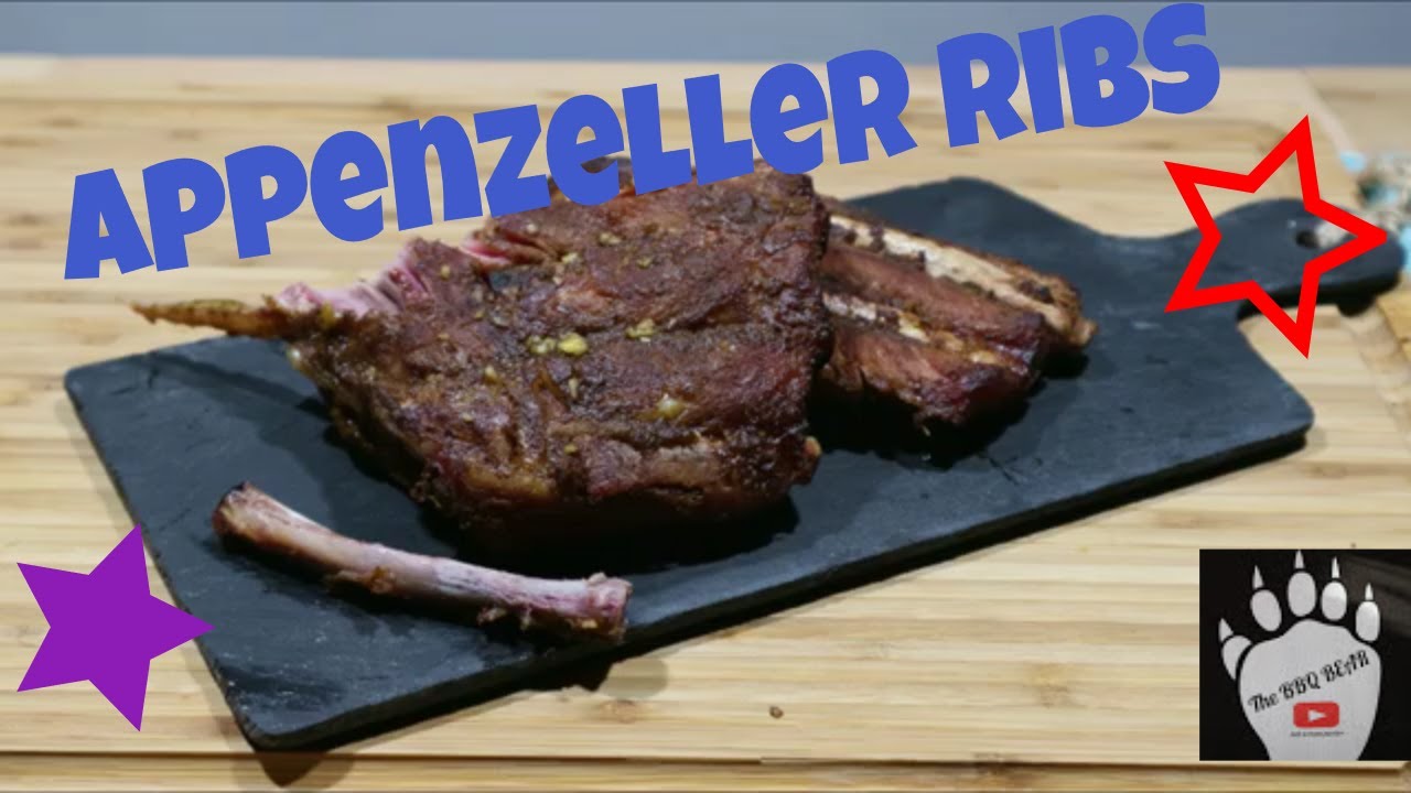 Spareribs vom Weber Watersmoker smokey Mountain / Appenzeller Ribs / The BBQ BEAR