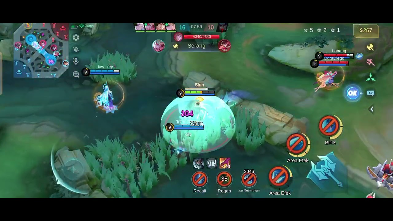 Bermain mobile legends atau disingkat ML 