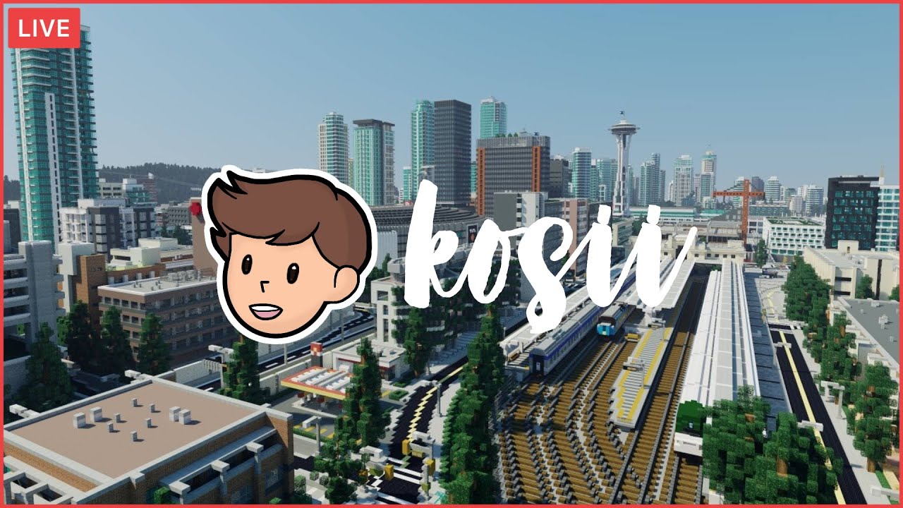 🔴 Building A Giant CITY In Minecraft! | Stream 1 | Kosii