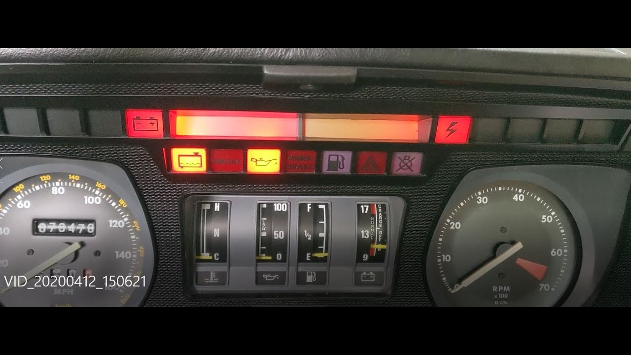 XJ-S Coupe Instrument Cluster removal and LED warning light swap