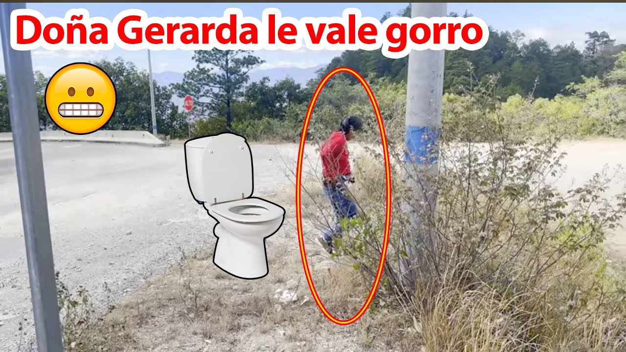 En plena calle hace sus necesidades, le vale gorro a doña Gerarda - Ediciones Mendoza