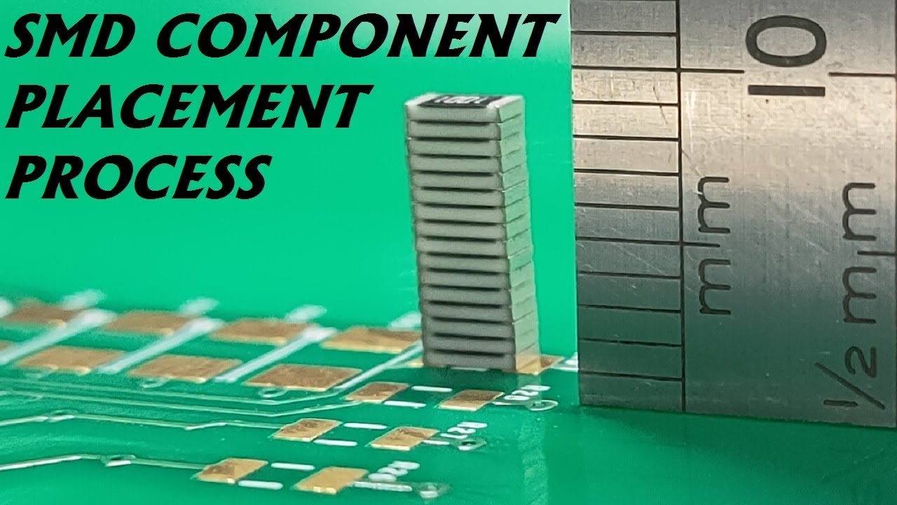 SMD Component Placement - 240 pin QFP at the end of the video