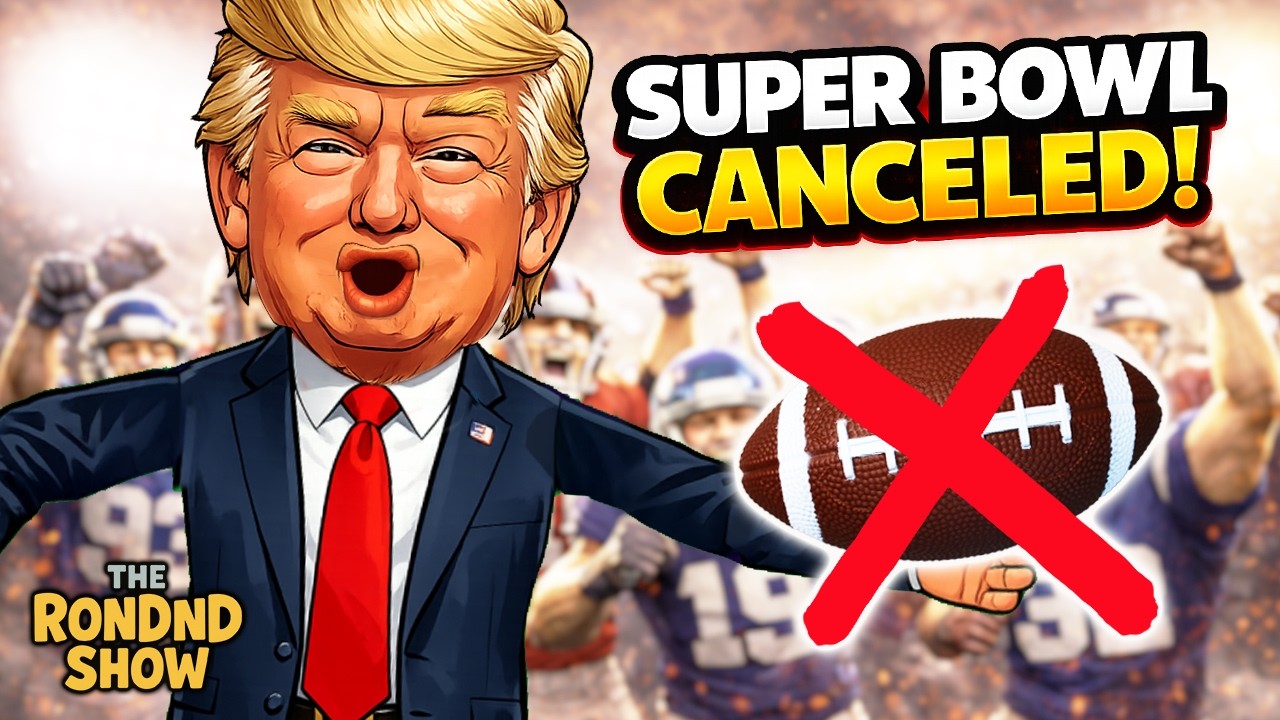 Trump Cancels Super Bowl 2026 — Animated Satire