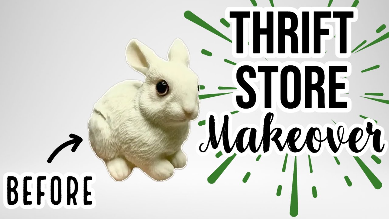 THRIFT STORE makeover | Transforming STATUES into ART | WHIMSICAL FOREST CREATURE