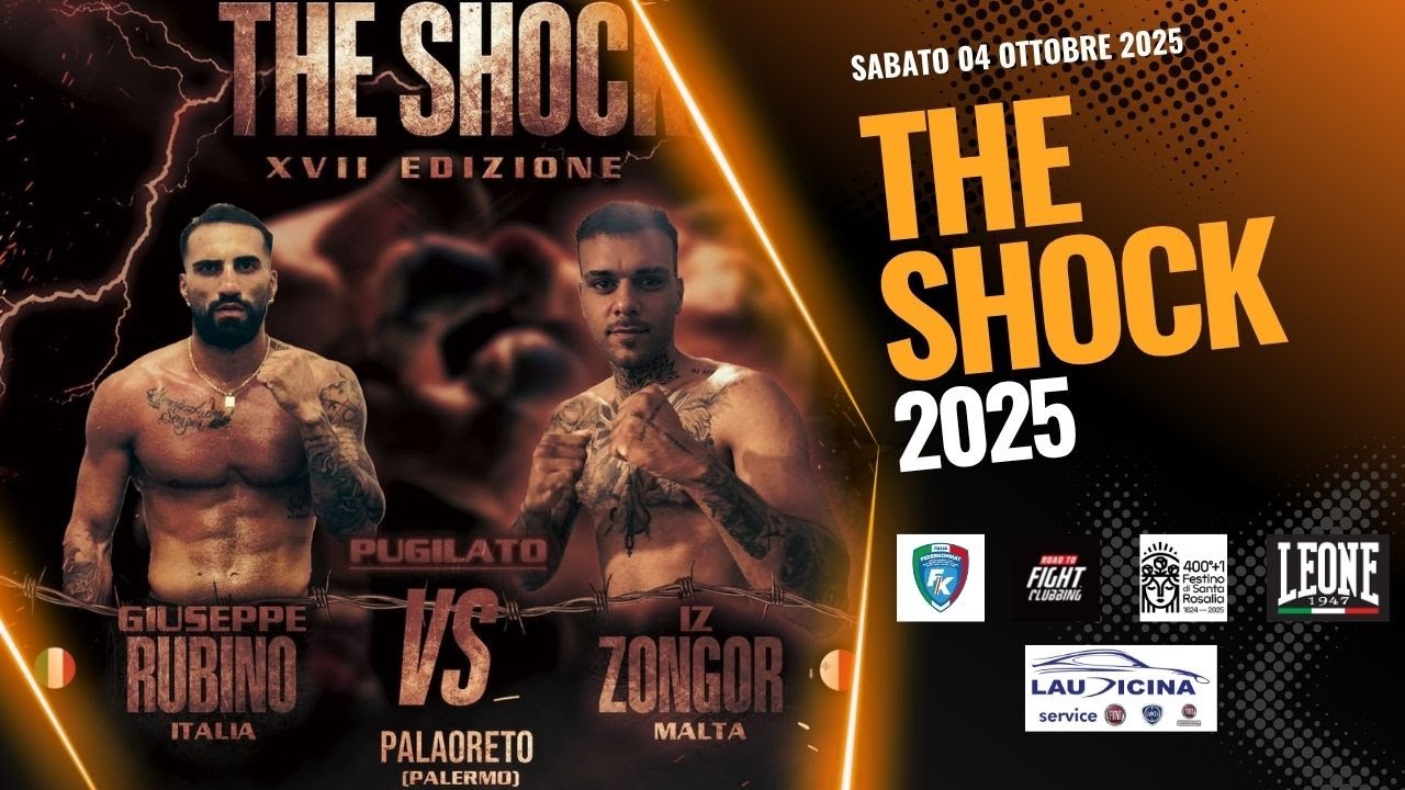 FINALE CONTROVERSO! Boxe Pro: Rubino Giuseppe VS IT Zong (Malta)   -The Shock 2025  - Full Fight
