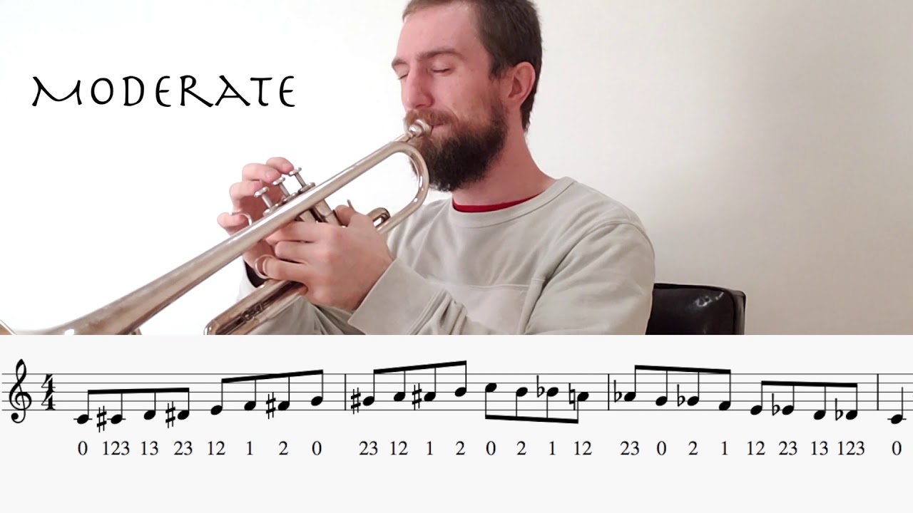 Chromatic Scale on Trumpet (C to C)